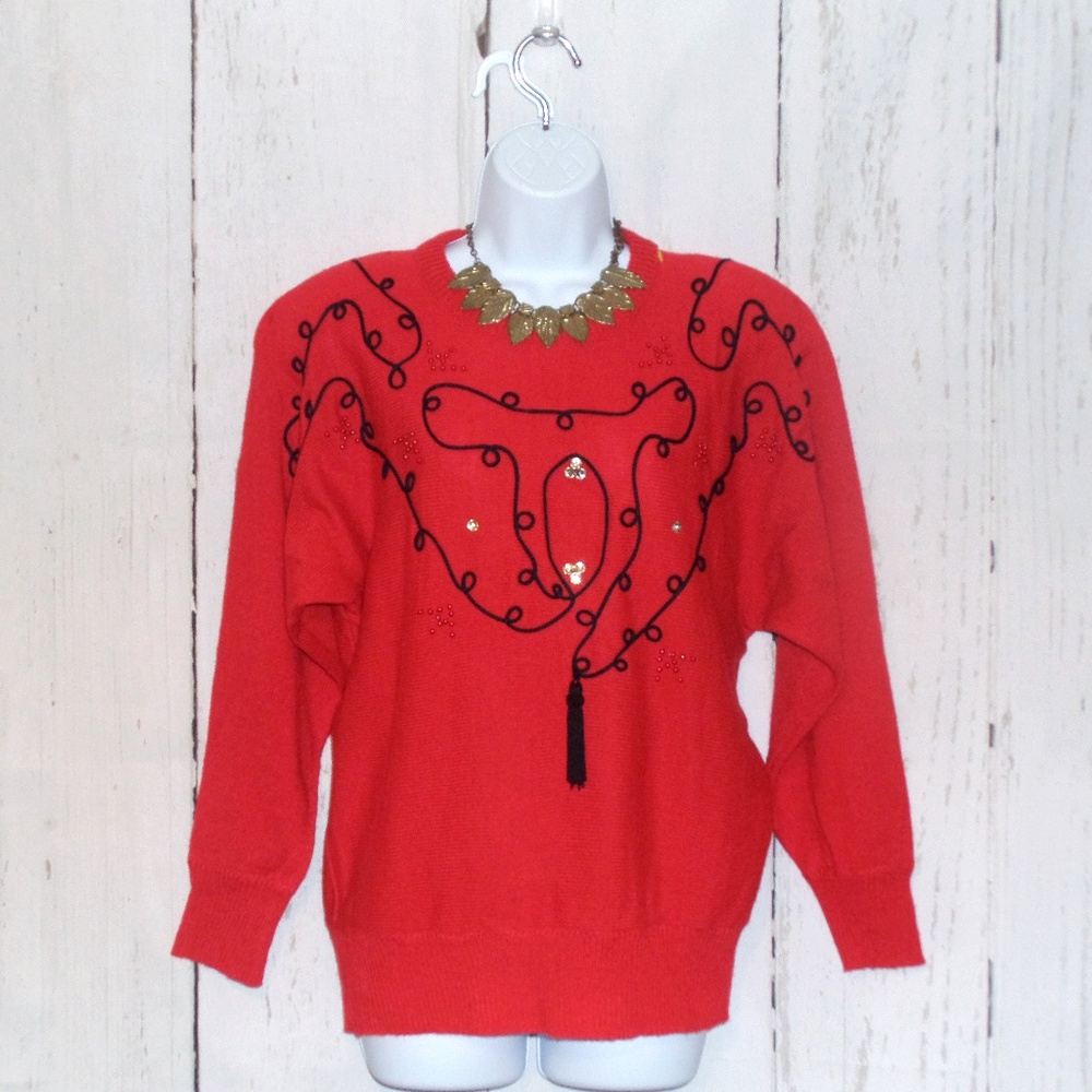 Vintage Beautifully Mine Tassel Sweater